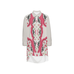 Women's High-Low Long-Sleeve Hem Shirt Silky-like Elegance